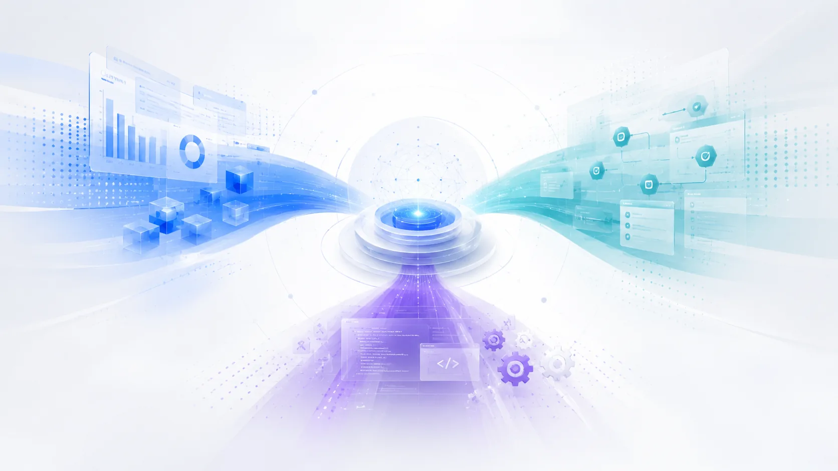 Qventra expertise model combining SAP consulting, software engineering and process consulting