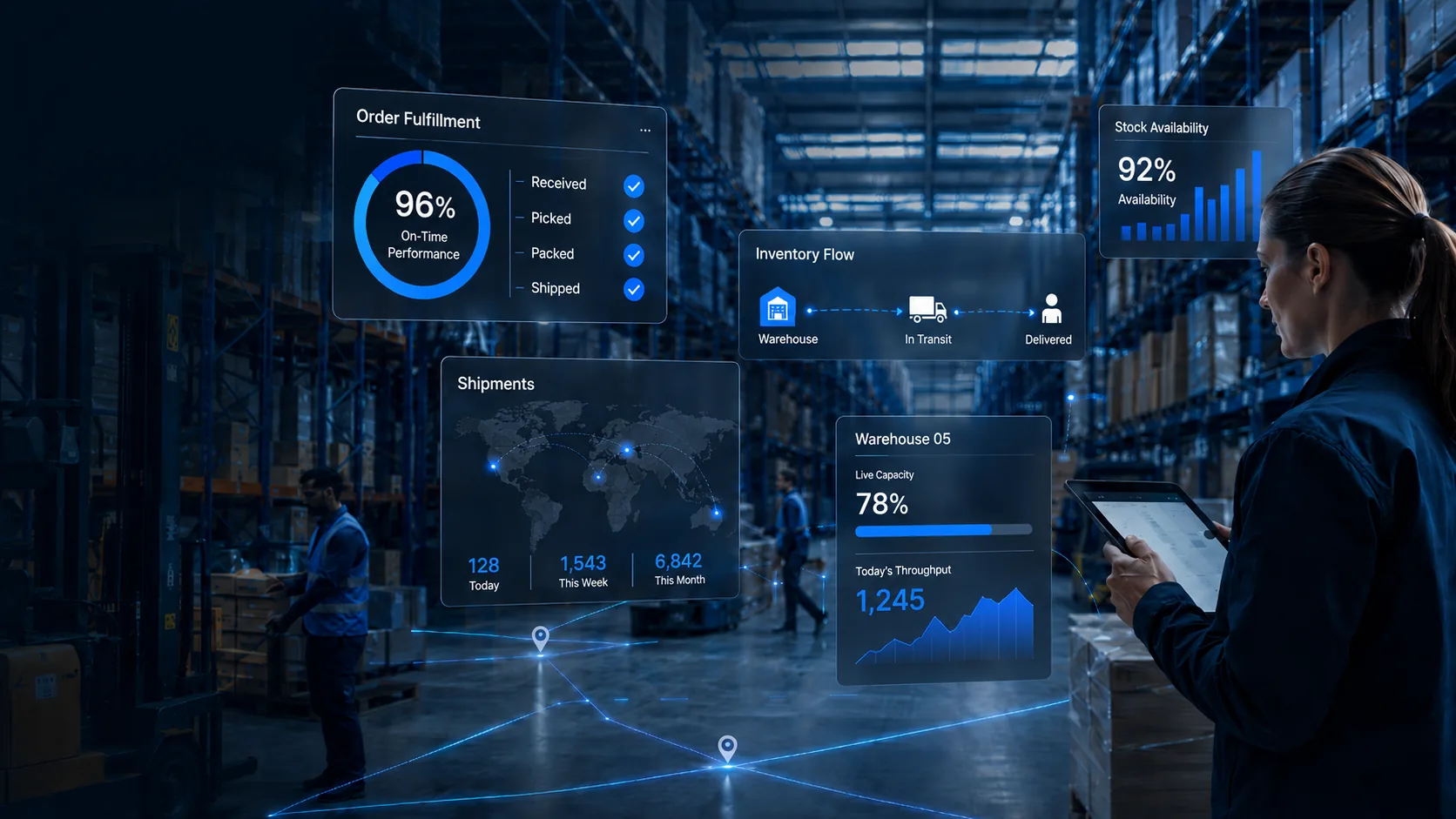 Warehouse execution with RF-enabled workflows